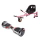 Regular Last Dead Hoverboard Szett Rózsaszín Dupla Felfüggesztésű HoverKart Üléssel - 6.5” Kerekek, Bluetooth Hangszórók, LED Fények, Önegyensúlyozás, 15km hatótávolság, 700W teljesítmény, 4Ah Samsung cellás akkumulátor, Smart Balance 2