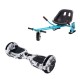 Hoverboard Go Kart Csomag, 6.5 Inch-es, Teljesítménye 700W, Bluetooth-os beépített hangszórók, Led-ek, Kék Hoverkart Felfüggesztésekkel, Smart Balance Regular NewsPaper 2