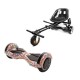 Transformers Abstract Hoverboard Szett Fekete Dupla Felfüggesztésű HoverKart Üléssel - 6.5” Kerekek, Bluetooth Hangszórók, LED Fények, Önegyensúlyozás, 15km hatótávolság, 700W teljesítmény, 4Ah Samsung cellás akkumulátor, Smart Balance 2