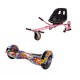 Hoverboard Go Kart Csomag, 8 Inch-es, Teljesítménye 700W, Bluetooth-os beépített hangszórók, Led-ek, Smart Balance Transformers HipHop Orange 2