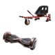 Transformers Iron  Hoverboard Szett Piros Dupla Felfüggesztésű HoverKart Üléssel - 8” Kerekek, Bluetooth Hangszórók, LED Fények, Önegyensúlyozás, 15km hatótávolság, 700W teljesítmény, 4Ah Samsung cellás akkumulátor, Smart Balance 2