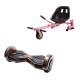 Transformers Iron  Hoverboard Szett Rózsaszín Dupla Felfüggesztésű HoverKart Üléssel - 8” Kerekek, Bluetooth Hangszórók, LED Fények, Önegyensúlyozás, 15km hatótávolság, 700W teljesítmény, 4Ah Samsung cellás akkumulátor, Smart Balance 2