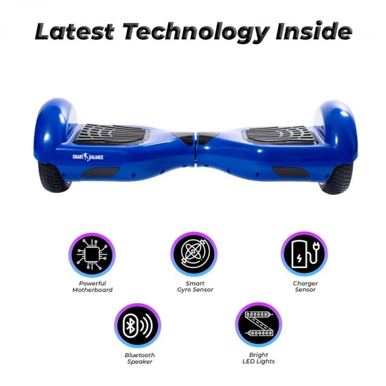 6.5 colos Hoverboard, Regular Blue PowerBoard, Standard Hatótávolság, Smart Balance 5