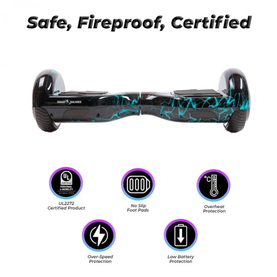 6.5 colos Hoverboard, Regular Thunderstorm Junior, Standard Hatótávolság, Smart Balance 4