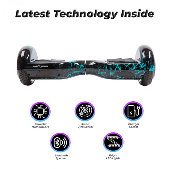6.5 colos Hoverboard, Regular Thunderstorm Junior, Standard Hatótávolság, Smart Balance 5