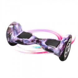 OffRoad Galaxy Hoverboard - 10” Kerekek, Bluetooth Hangszórók, LED Fények, Önegyensúlyozás, 15km hatótávolság, 700W teljesítmény, 4Ah Samsung cellás akkumulátor, Smart Balance