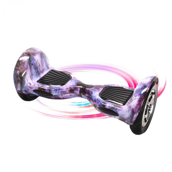 OffRoad Galaxy Hoverboard - 10” Kerekek, Bluetooth Hangszórók, LED Fények, Önegyensúlyozás, 15km hatótávolság, 700W teljesítmény, 4Ah Samsung cellás akkumulátor, Smart Balance