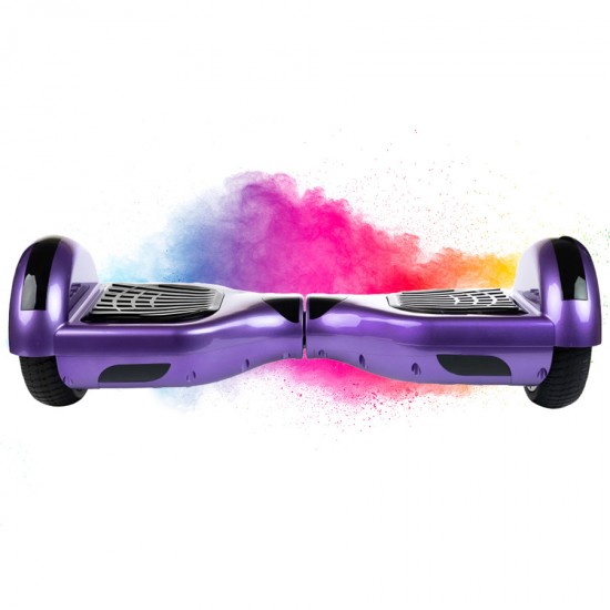 Regular Purple Hoverboard - 6.5” Kerekek, Bluetooth Hangszórók, LED Fények, Önegyensúlyozás, 15km hatótávolság, 700W teljesítmény, 4Ah Samsung cellás akkumulátor, Smart Balance 7