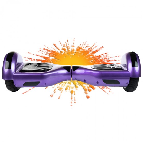 Regular Purple Hoverboard - 6.5” Kerekek, Bluetooth Hangszórók, LED Fények, Önegyensúlyozás, 15km hatótávolság, 700W teljesítmény, 4Ah Samsung cellás akkumulátor, Smart Balance 8