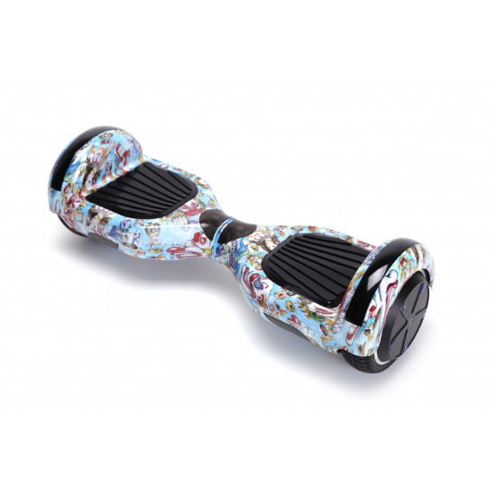 Regular Clown Hoverboard - 6.5” Kerekek, Bluetooth Hangszórók, LED Fények, Önegyensúlyozás, 15km hatótávolság, 700W teljesítmény, 4Ah Samsung cellás akkumulátor, Smart Balance