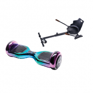 Regular Dakota Hoverboard Szett Ergonomikus HoverKart Üléssel - 6.5” Kerekek, Bluetooth Hangszórók, LED Fények, Önegyensúlyozás, 15km hatótávolság, 700W teljesítmény, 4Ah Samsung cellás akkumulátor, Smart Balance