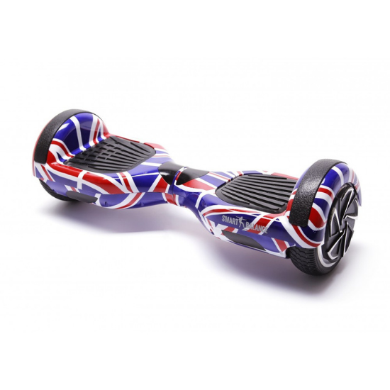 Regular England Hoverboard - 6.5” Kerekek, Bluetooth Hangszórók, LED Fények, Önegyensúlyozás, 15km hatótávolság, 700W teljesítmény, 4Ah Samsung cellás akkumulátor, Smart Balance