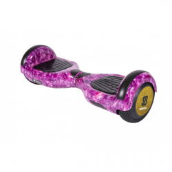 Regular Galaxy Pink Hoverboard - 6.5” Kerekek, Bluetooth Hangszórók, LED Fények, Önegyensúlyozás, 15km hatótávolság, 700W teljesítmény, 4Ah Samsung cellás akkumulátor, Smart Balance