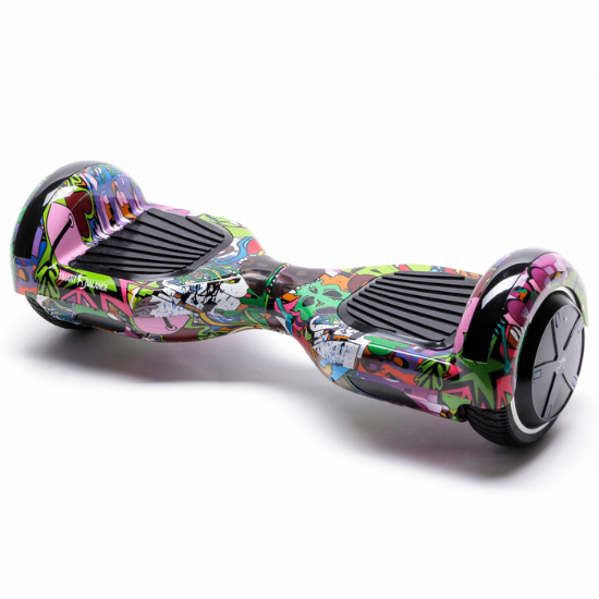 Regular Multicolor Hoverboard - 6.5” Kerekek, Bluetooth Hangszórók, LED Fények, Önegyensúlyozás, 15km hatótávolság, 700W teljesítmény, 4Ah Samsung cellás akkumulátor, Smart Balance