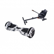 Hoverboard Go Kart Csomag, 6.5 Inch-es, Teljesítménye 700W, Bluetooth-os beépített hangszórók, Led-ek, Hoverkart ergonomikus ülés, Smart Balance Regular NewsPaper
