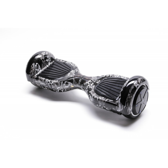 Regular SkullHead Hoverboard - 6.5” Kerekek, Bluetooth Hangszórók, LED Fények, Önegyensúlyozás, 15km hatótávolság, 700W teljesítmény, 4Ah Samsung cellás akkumulátor, Smart Balance