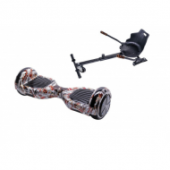 Regular Tattoo Hoverboard Szett Ergonomikus HoverKart Üléssel - 6.5” Kerekek, Bluetooth Hangszórók, LED Fények, Önegyensúlyozás, 15km hatótávolság, 700W teljesítmény, 4Ah Samsung cellás akkumulátor, Smart Balance