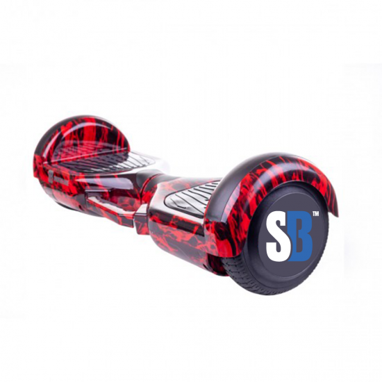 Regular Flame fogantyúval Hoverboard Szett Komfortos HoverKart Üléssel - 6.5” Kerekek, Bluetooth Hangszórók, LED Fények, Önegyensúlyozás, 15km hatótávolság, 700W teljesítmény, 4Ah Samsung cellás akkumulátor, Smart Balance 6