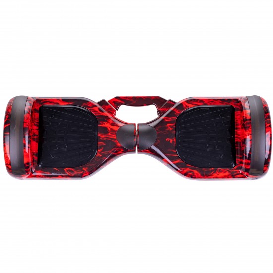 Regular Flame fogantyúval Hoverboard - 6.5” Kerekek, Bluetooth Hangszórók, LED Fények, Önegyensúlyozás, 15km hatótávolság, 700W teljesítmény, 4Ah Samsung cellás akkumulátor, Smart Balance 3
