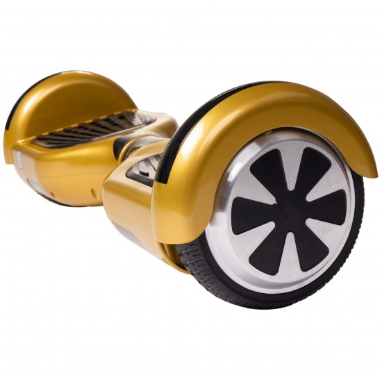 Regular Gold Hoverboard Szett Piros Dupla Felfüggesztésű HoverKart Üléssel - 6.5” Kerekek, Bluetooth Hangszórók, LED Fények, Önegyensúlyozás, 15km hatótávolság, 700W teljesítmény, 4Ah Samsung cellás akkumulátor, Smart Balance 6