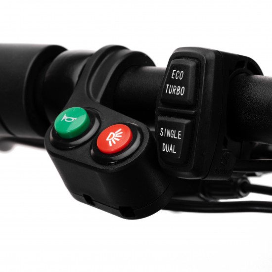 Elektromos roller SB9, Duál motor 2400W, 10 inch, Maximális sebesség 80km/h, Akkumulátor LG 52V 18.2 ah 4