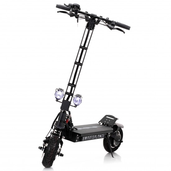 Elektromos roller SB9, Duál motor 2400W, 10 inch, Maximális sebesség 80km/h, Akkumulátor LG 52V 18.2 ah