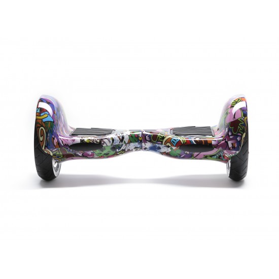 OffRoad Multicolor Hoverboard Szett Ergonomikus HoverKart Üléssel - 10” Kerekek, Bluetooth Hangszórók, LED Fények, Önegyensúlyozás, 15km hatótávolság, 700W teljesítmény, 4Ah Samsung cellás akkumulátor, Smart Balance 2