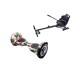 OffRoad SkullColor Hoverboard Szett Ergonomikus HoverKart Üléssel - 10” Kerekek, Bluetooth Hangszórók, LED Fények, Önegyensúlyozás, 15km hatótávolság, 700W teljesítmény, 4Ah Samsung cellás akkumulátor, Smart Balance 2