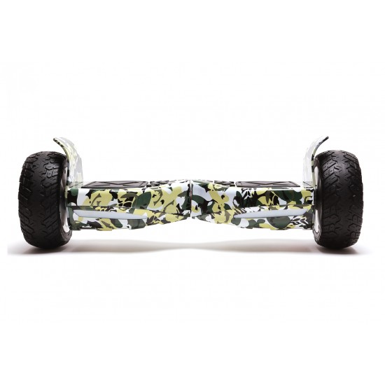 Elektromos Hoverboard Standard GoKart Szett, 8.5 colos, Hummer Camouflage, Nagy Hatótávolság, és Fekete Hoverkart, Smart Balance 2