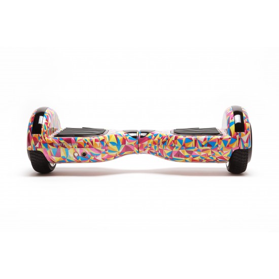 Regular Abstract Hoverboard Szett Komfortos HoverKart Üléssel - 6.5” Kerekek, Bluetooth Hangszórók, LED Fények, Önegyensúlyozás, 15km hatótávolság, 700W teljesítmény, 4Ah Samsung cellás akkumulátor, Smart Balance 3