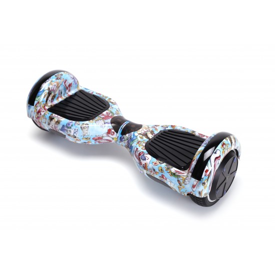 Regular Clown Hoverboard Szett Komfortos HoverKart Üléssel - 6.5” Kerekek, Bluetooth Hangszórók, LED Fények, Önegyensúlyozás, 15km hatótávolság, 700W teljesítmény, 4Ah Samsung cellás akkumulátor, Smart Balance 4