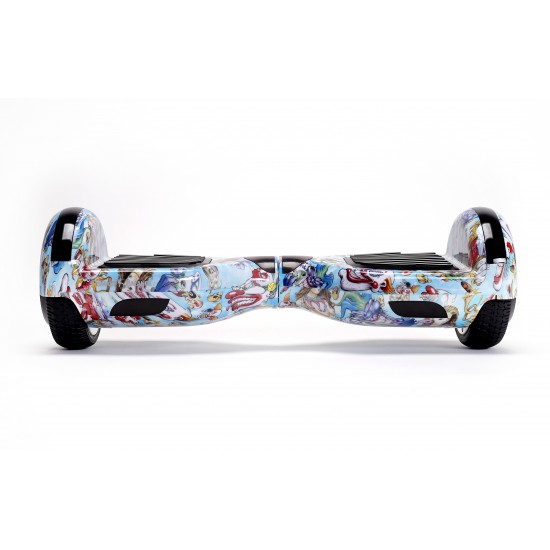 Regular Clown Hoverboard Szett Komfortos HoverKart Üléssel - 6.5” Kerekek, Bluetooth Hangszórók, LED Fények, Önegyensúlyozás, 15km hatótávolság, 700W teljesítmény, 4Ah Samsung cellás akkumulátor, Smart Balance 5