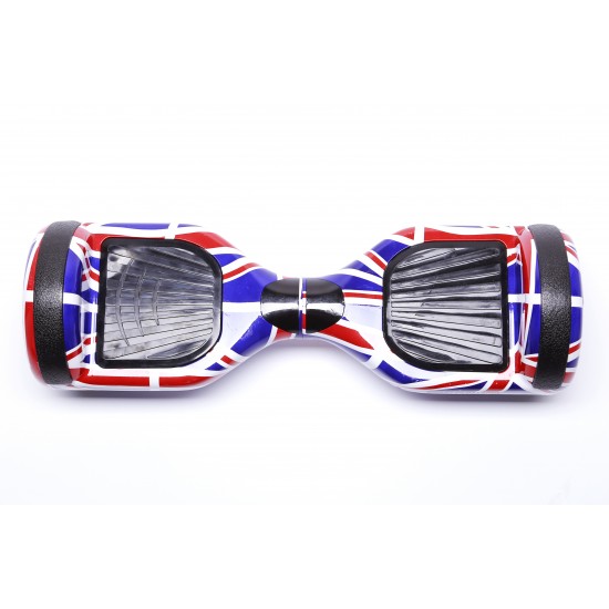 Regular England Hoverboard Szett Komfortos HoverKart Üléssel - 6.5” Kerekek, Bluetooth Hangszórók, LED Fények, Önegyensúlyozás, 15km hatótávolság, 700W teljesítmény, 4Ah Samsung cellás akkumulátor, Smart Balance 5