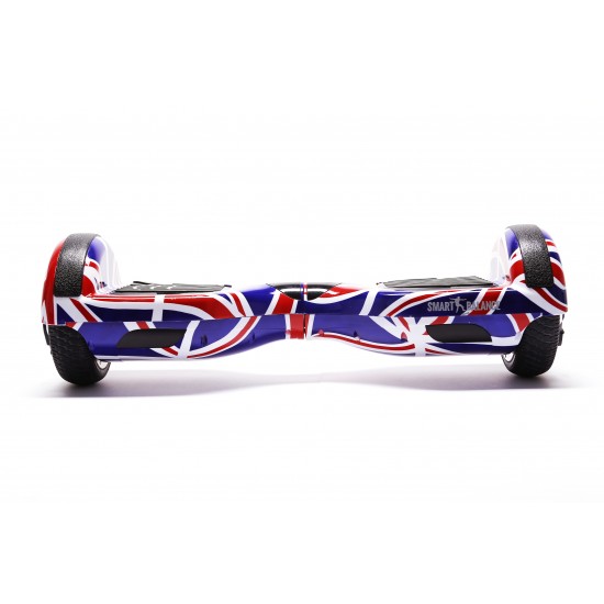 Regular England Hoverboard Szett Komfortos HoverKart Üléssel - 6.5” Kerekek, Bluetooth Hangszórók, LED Fények, Önegyensúlyozás, 15km hatótávolság, 700W teljesítmény, 4Ah Samsung cellás akkumulátor, Smart Balance 4