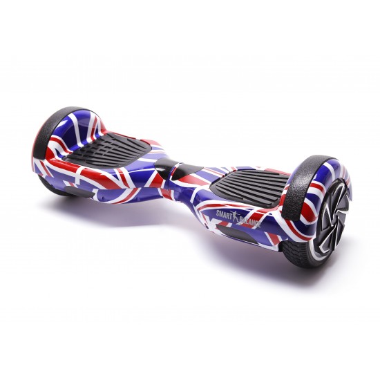 Regular England Hoverboard Szett Komfortos HoverKart Üléssel - 6.5” Kerekek, Bluetooth Hangszórók, LED Fények, Önegyensúlyozás, 15km hatótávolság, 700W teljesítmény, 4Ah Samsung cellás akkumulátor, Smart Balance 3