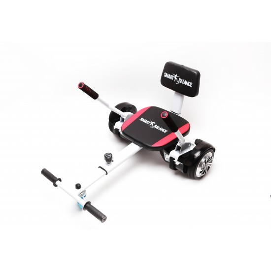 Hoverboard Go Kart Csomag, 6.5 Inch-es, Teljesítménye 700W, Bluetooth-os beépített hangszórók, Led-ek, Hoverkart szivacsos ülés, Smart Balance Regular Galaxy Pink 2
