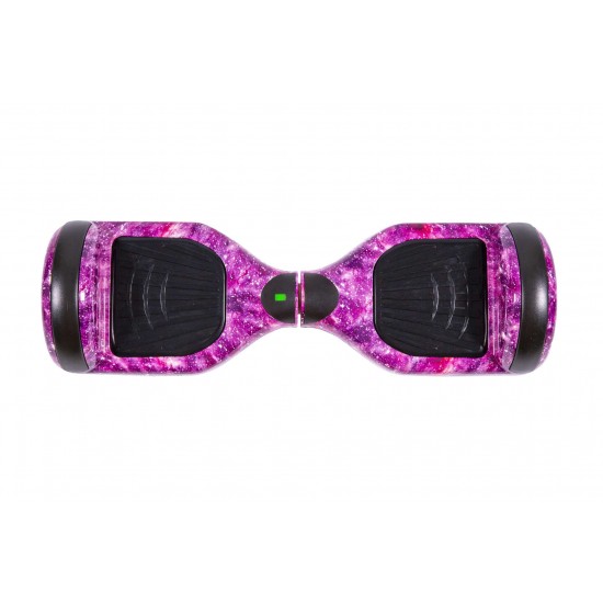 Regular Galaxy Pink Hoverboard Szett Komfortos HoverKart Üléssel - 6.5” Kerekek, Bluetooth Hangszórók, LED Fények, Önegyensúlyozás, 15km hatótávolság, 700W teljesítmény, 4Ah Samsung cellás akkumulátor, Smart Balance 3