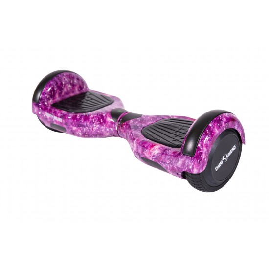 Regular Galaxy Pink Hoverboard Szett Komfortos HoverKart Üléssel - 6.5” Kerekek, Bluetooth Hangszórók, LED Fények, Önegyensúlyozás, 15km hatótávolság, 700W teljesítmény, 4Ah Samsung cellás akkumulátor, Smart Balance 5