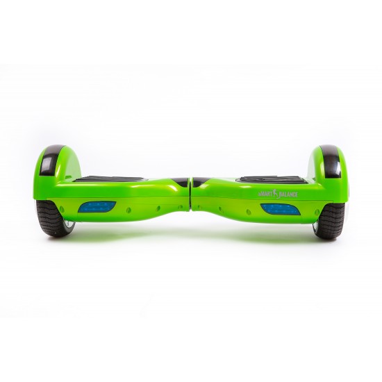 Regular Green Hoverboard Szett Komfortos HoverKart Üléssel - 6.5” Kerekek, Bluetooth Hangszórók, LED Fények, Önegyensúlyozás, 15km hatótávolság, 700W teljesítmény, 4Ah Samsung cellás akkumulátor, Smart Balance 4