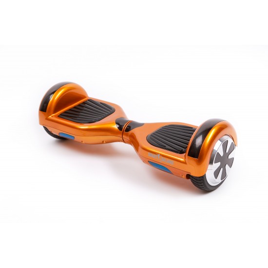 Regular Orange Hoverboard Szett Komfortos HoverKart Üléssel - 6.5” Kerekek, Bluetooth Hangszórók, LED Fények, Önegyensúlyozás, 15km hatótávolság, 700W teljesítmény, 4Ah Samsung cellás akkumulátor, Smart Balance 3