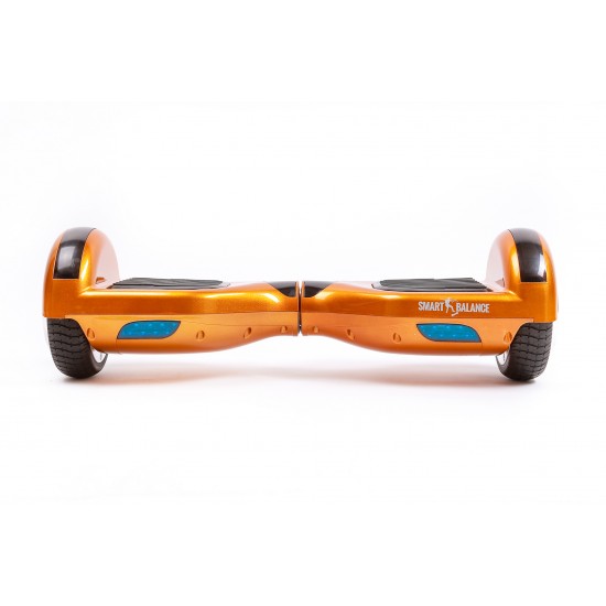 Regular Orange Hoverboard Szett Komfortos HoverKart Üléssel - 6.5” Kerekek, Bluetooth Hangszórók, LED Fények, Önegyensúlyozás, 15km hatótávolság, 700W teljesítmény, 4Ah Samsung cellás akkumulátor, Smart Balance 2