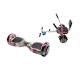 Regular SkullColor Hoverboard Szett Komfortos HoverKart Üléssel - 6.5” Kerekek, Bluetooth Hangszórók, LED Fények, Önegyensúlyozás, 15km hatótávolság, 700W teljesítmény, 4Ah Samsung cellás akkumulátor, Smart Balance 2