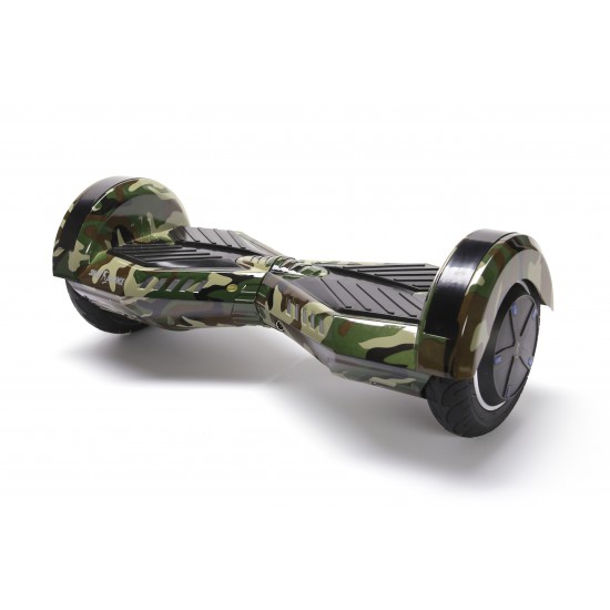 Transformers Camouflage  Hoverboard Szett Komfortos HoverKart Üléssel - 8” Kerekek, Bluetooth Hangszórók, LED Fények, Önegyensúlyozás, 15km hatótávolság, 700W teljesítmény, 4Ah Samsung cellás akkumulátor, Smart Balance 4