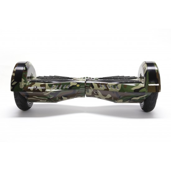 Transformers Camouflage  Hoverboard Szett Komfortos HoverKart Üléssel - 8” Kerekek, Bluetooth Hangszórók, LED Fények, Önegyensúlyozás, 15km hatótávolság, 700W teljesítmény, 4Ah Samsung cellás akkumulátor, Smart Balance 3