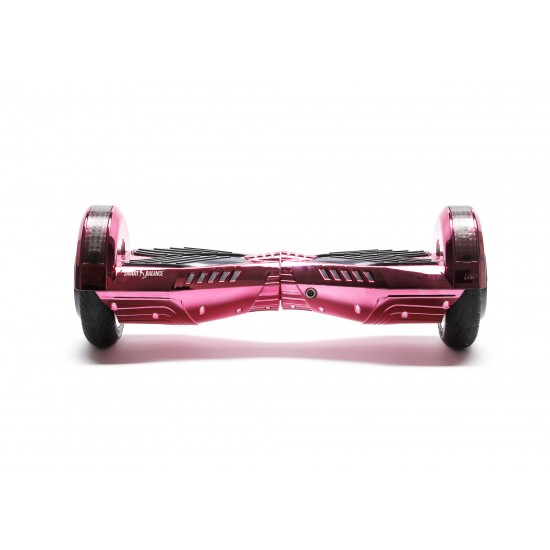 Transformers ElectroPink Hoverboard Szett Komfortos HoverKart Üléssel - 6.5” Kerekek, Bluetooth Hangszórók, LED Fények, Önegyensúlyozás, 15km hatótávolság, 700W teljesítmény, 4Ah Samsung cellás akkumulátor, Smart Balance 3