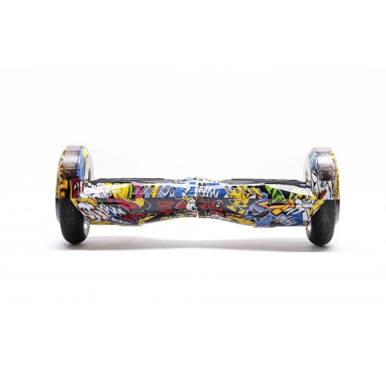 Transformers HipHop  Hoverboard Szett Komfortos HoverKart Üléssel - 8” Kerekek, Bluetooth Hangszórók, LED Fények, Önegyensúlyozás, 15km hatótávolság, 700W teljesítmény, 4Ah Samsung cellás akkumulátor, Smart Balance 2