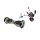 Transformers Multicolor  Hoverboard Szett Komfortos HoverKart Üléssel - 8” Kerekek, Bluetooth Hangszórók, LED Fények, Önegyensúlyozás, 15km hatótávolság, 700W teljesítmény, 4Ah Samsung cellás akkumulátor, Smart Balance 2