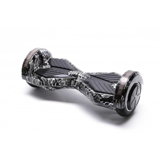 Transformers SkullHead  Hoverboard Szett Komfortos HoverKart Üléssel - 8” Kerekek, Bluetooth Hangszórók, LED Fények, Önegyensúlyozás, 15km hatótávolság, 700W teljesítmény, 4Ah Samsung cellás akkumulátor, Smart Balance 5