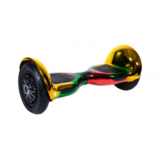 OffRoad California  Hoverboard Szett Piros Dupla Felfüggesztésű HoverKart Üléssel - 10” Kerekek, Bluetooth Hangszórók, LED Fények, Önegyensúlyozás, 15km hatótávolság, 700W teljesítmény, 4Ah Samsung cellás akkumulátor, Smart Balance 2