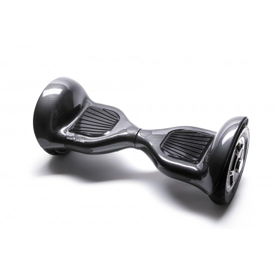 OffRoad Carbon Hoverboard Szett Komfortos HoverKart Üléssel - 10” Kerekek, Bluetooth Hangszórók, LED Fények, Önegyensúlyozás, 15km hatótávolság, 700W teljesítmény, 4Ah Samsung cellás akkumulátor, Smart Balance 5